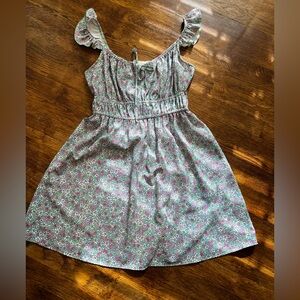 Altar'd State Floral Mini Dress with Ruffle Straps